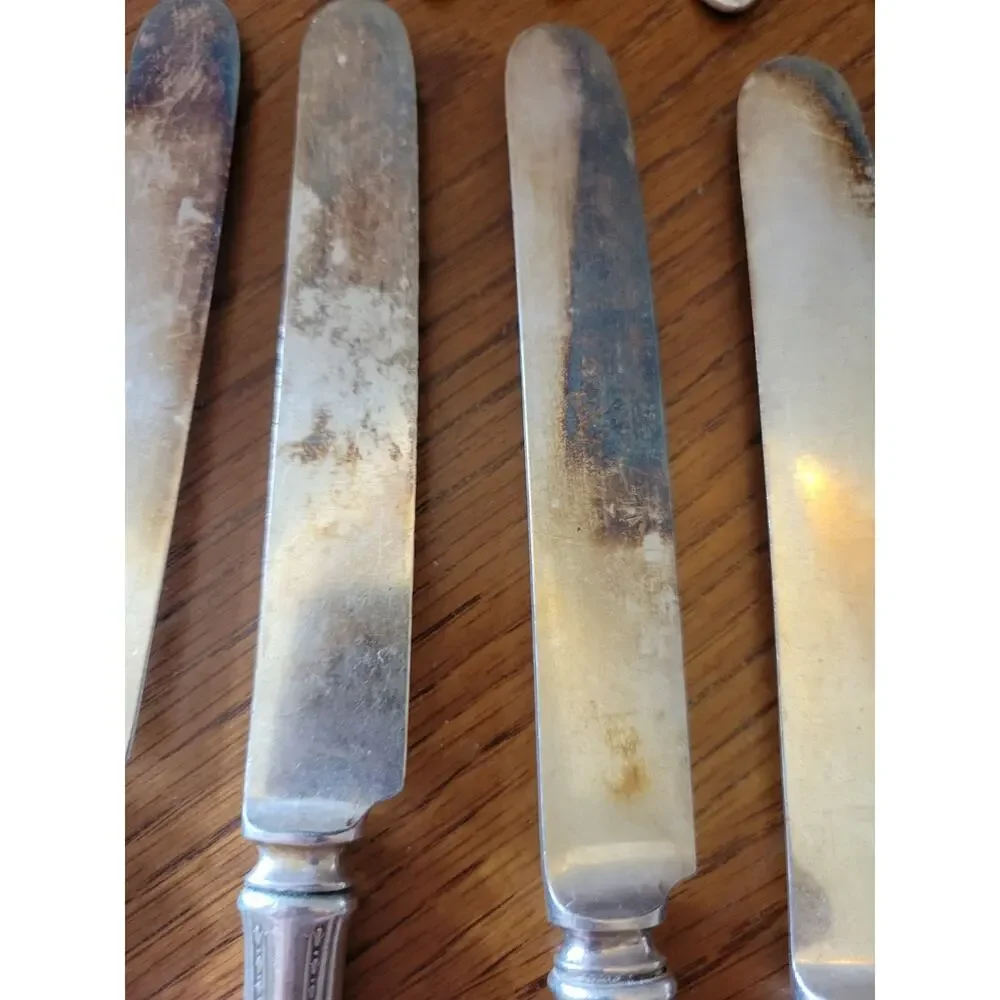 24 PCS Silverplate SHERATON 1910 Community Plate‎ Unpolished Forks Spoons
